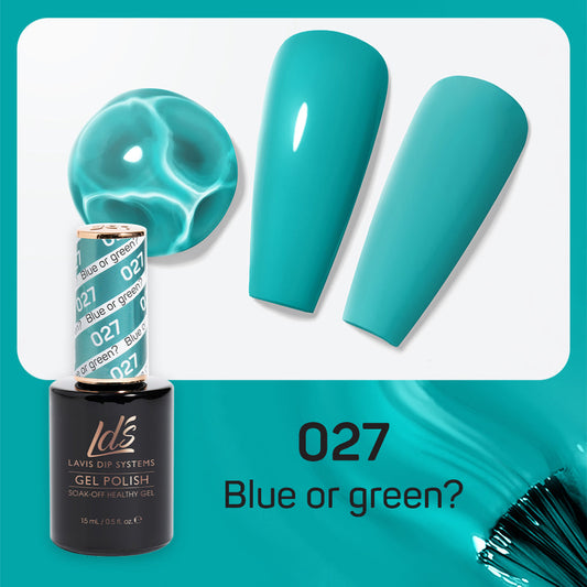 LDS 027 Blue Or Green - LDS Healthy Gel Polish 0.5oz