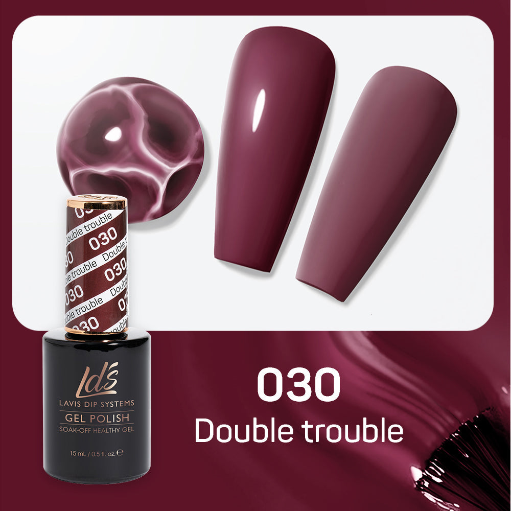 LDS 030 Double Trouble - LDS Healthy Gel Polish 0.5oz