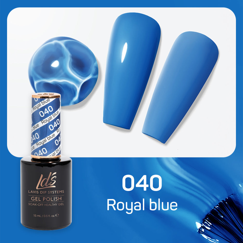 LDS 040 Royal Blue - LDS Healthy Gel Polish 0.5oz