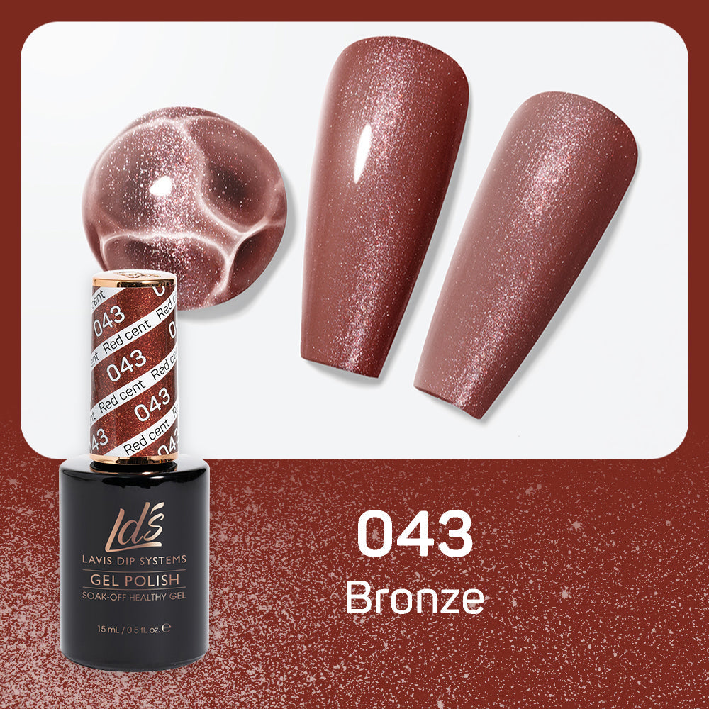 LDS 043 Bronze - LDS Healthy Gel Polish 0.5oz