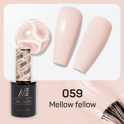 LDS 059 Mellow Fellow - LDS Healthy Gel Polish 0.5oz