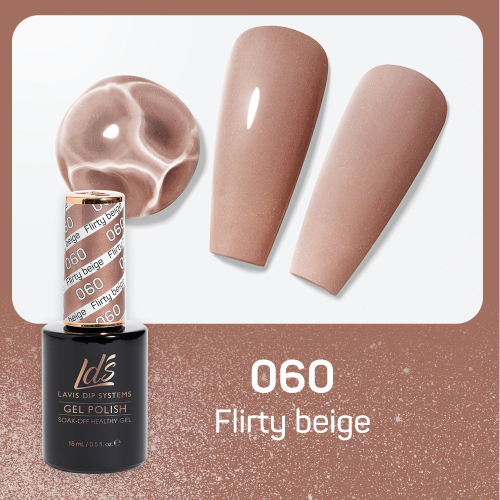 LDS 060 Flirty Beige - LDS Healthy Gel Polish 0.5oz