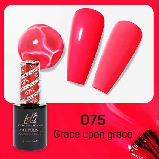 LDS 075 Grace Upon Grace - LDS Healthy Gel Polish & Matching Nail Lacquer Duo Set - 0.5oz