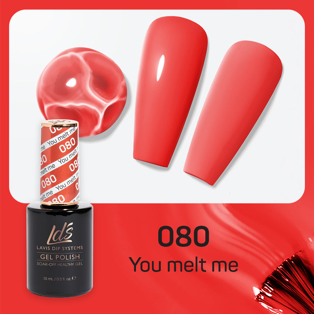 LDS 080 You Melt Me - LDS Healthy Gel Polish & Matching Nail Lacquer Duo Set - 0.5oz