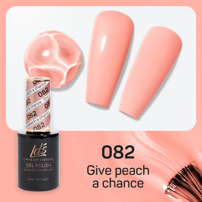 LDS 082 Give Peach A Chance - LDS Healthy Gel Polish 0.5oz