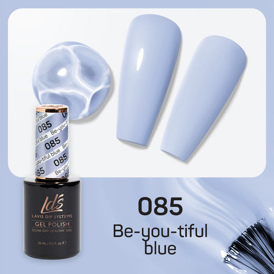 LDS 085 Be-You-Tiful Blue - LDS Healthy Gel Polish 0.5oz