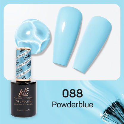 LDS 088 Powderblue - LDS Healthy Gel Polish 0.5oz