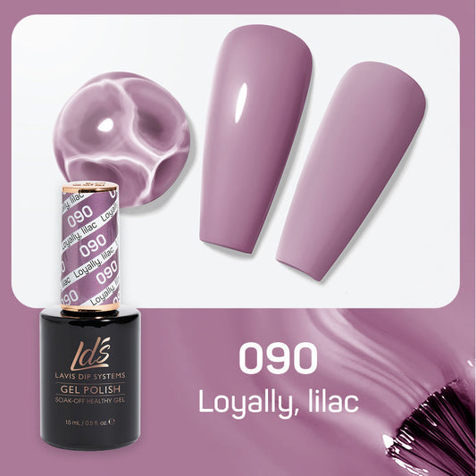 LDS 090 Loyally, Lilac - LDS Healthy Gel Polish 0.5oz