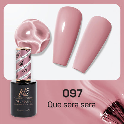 LDS 097 Que Sera Sera - LDS Healthy Gel Polish & Matching Nail Lacquer Duo Set - 0.5oz