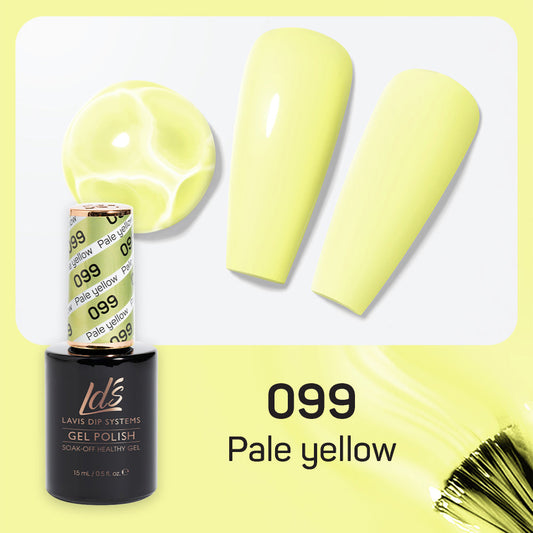 LDS 099 Pale Yellow - LDS Healthy Gel Polish 0.5oz