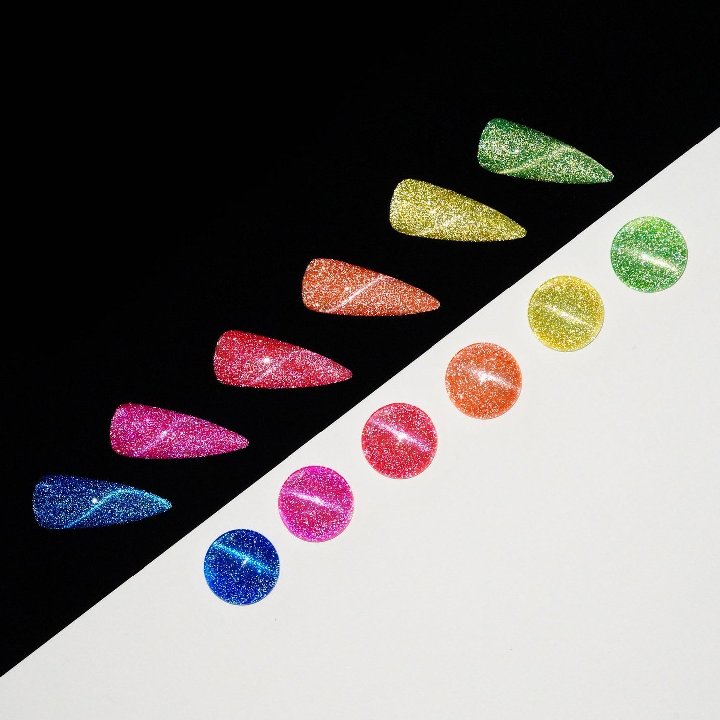  LDS 2 Cyan Shine - Gel Polish 0.5 oz - Reflective Glitter Cat Eyes by LDS sold by DTK Nail Supply