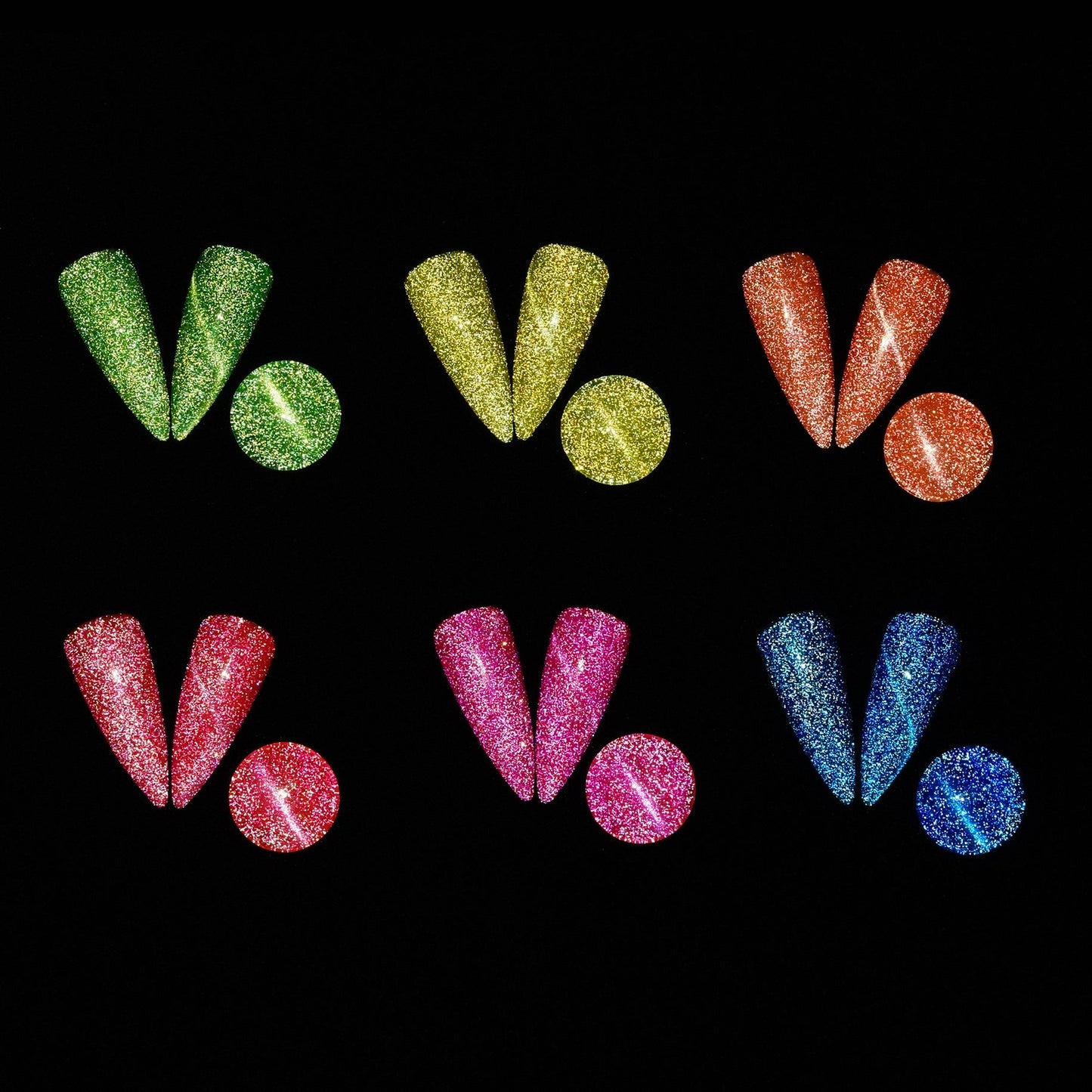  LDS 2 Cyan Shine - Gel Polish 0.5 oz - Reflective Glitter Cat Eyes by LDS sold by DTK Nail Supply