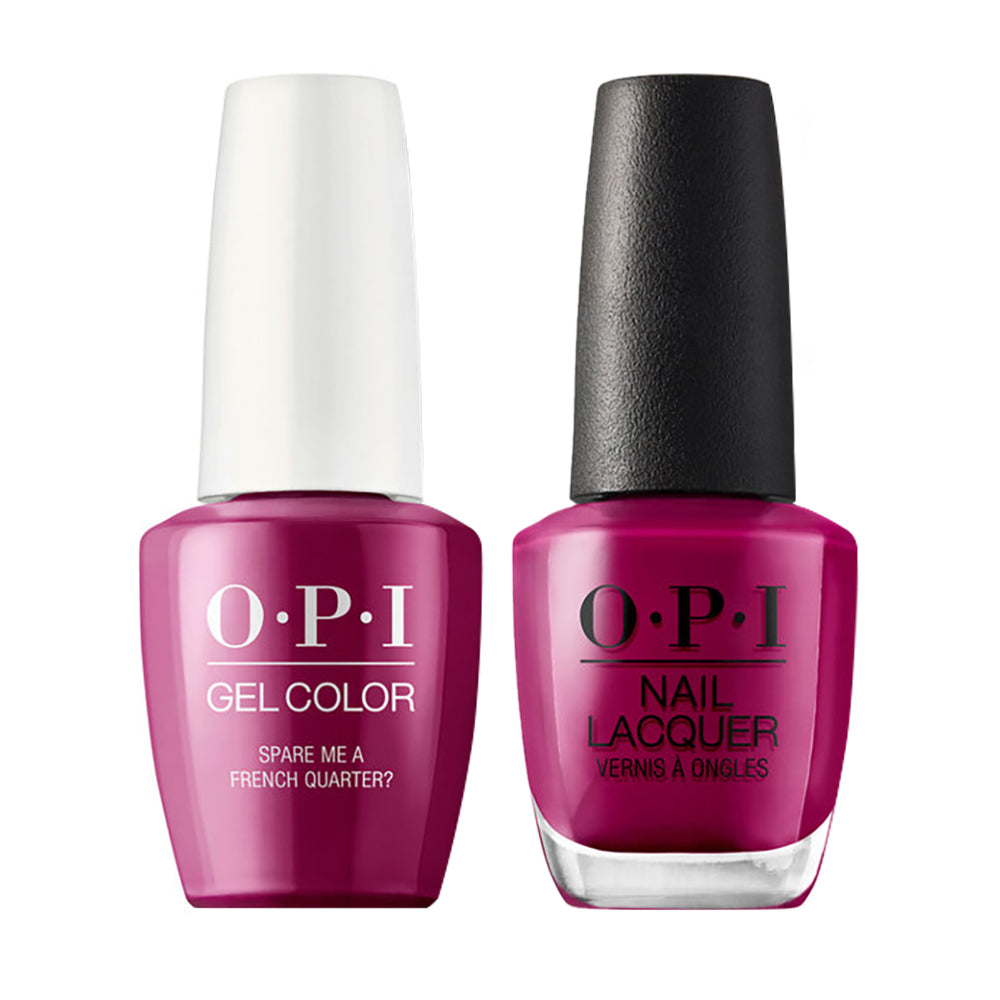 OPI N55 Spare Me a French Quarter? - Gel Polish & Matching Nail Lacquer Duo Set 0.5oz