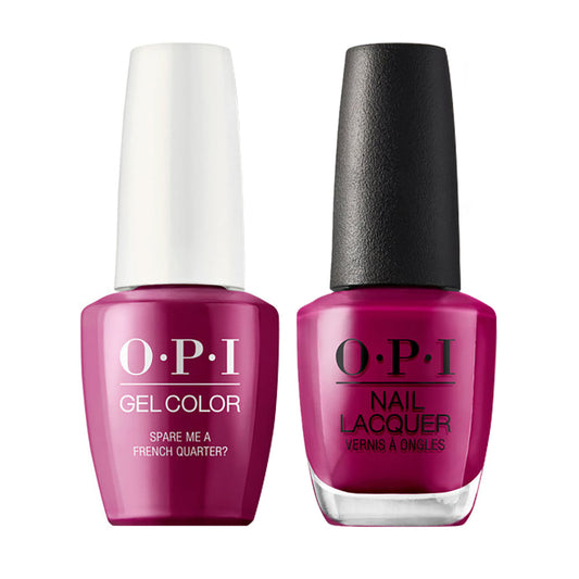 OPI N55 Spare Me a French Quarter? - Gel Polish & Matching Nail Lacquer Duo Set 0.5oz