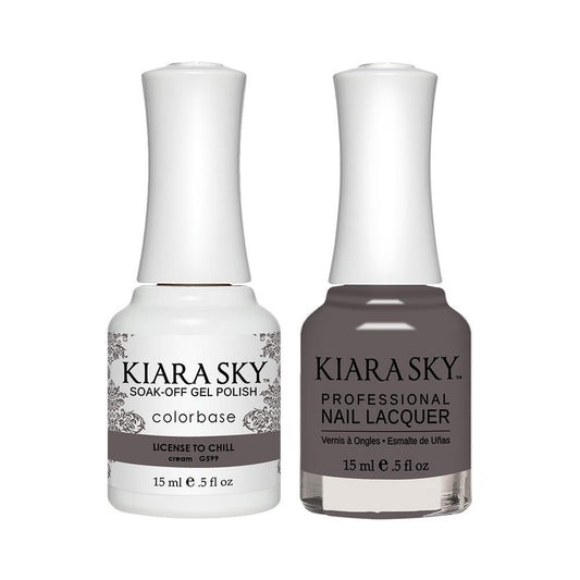 Kiara Sky 599 License To Chill - Gel Polish & Lacquer Combo