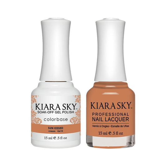 Kiara Sky 610 Sun Kissed - Gel Polish & Lacquer Combo