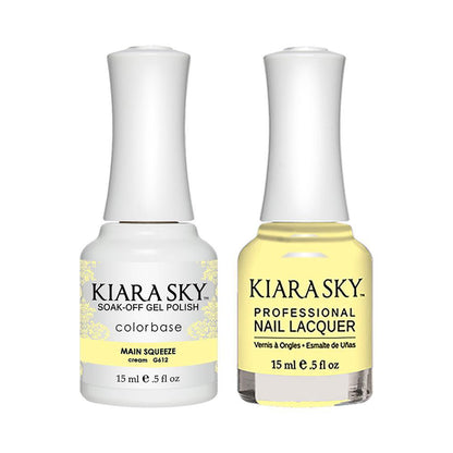 Kiara Sky 612 Main Squeeze - Gel Polish & Lacquer Combo