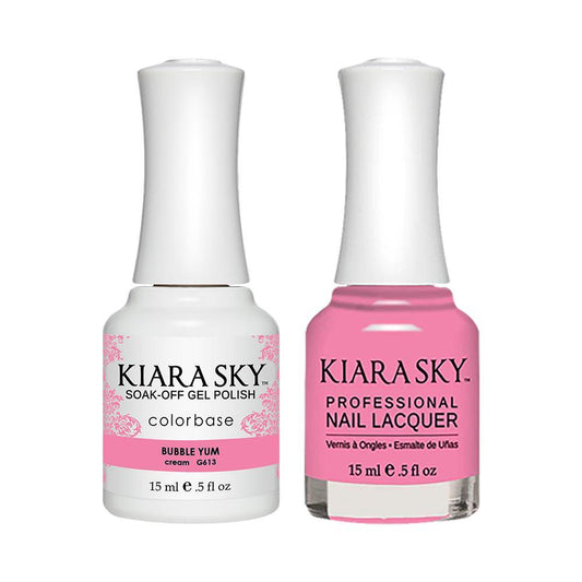 Kiara Sky 613 Bubble Yum - Gel Polish & Lacquer Combo