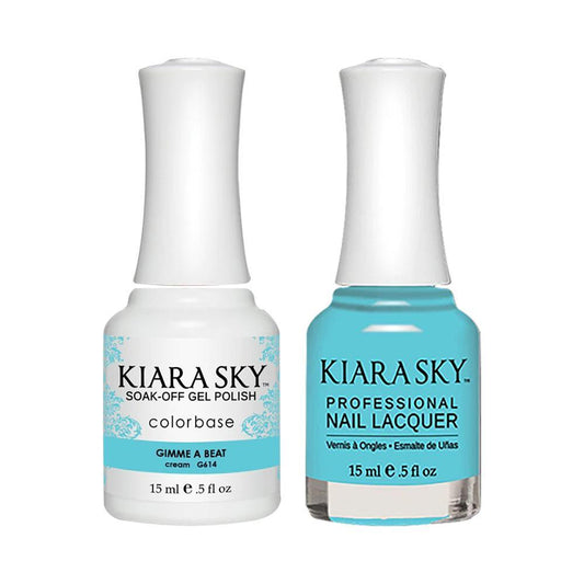 Kiara Sky 614 Gimme A Beat - Gel Polish & Lacquer Combo