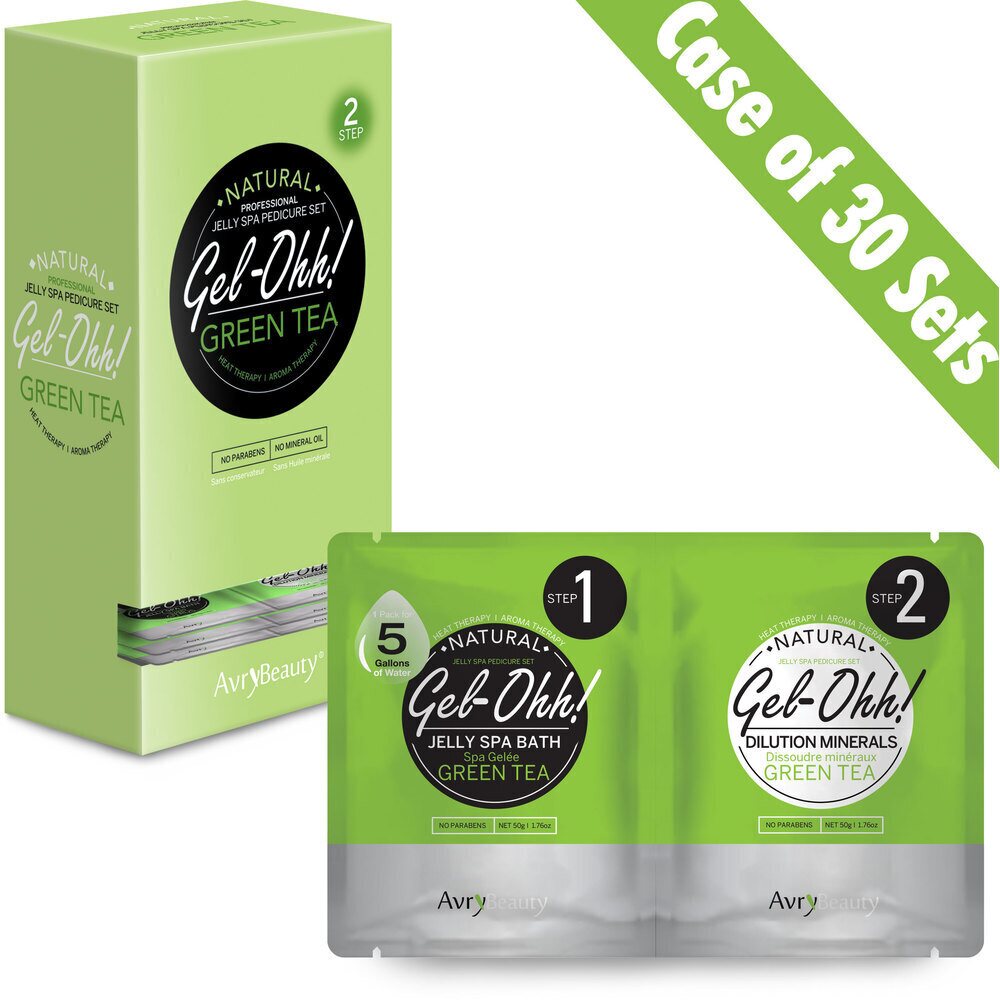 AVRY BEAUTY - CASE OF 30 - Gel-Ohh! Jelly Spa Bath - GREEN TEA