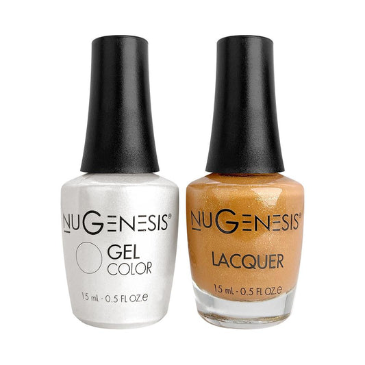NU 006 Lucky Penny - Nugenesis Gel Polish & Matching Nail Lacquer Duo Set - 0.5oz