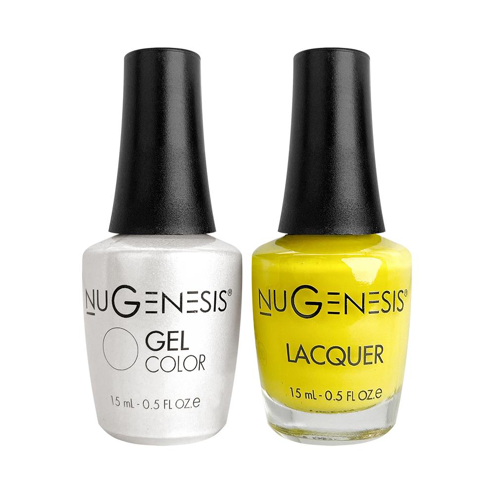 NU 008 Queen Bee - Nugenesis Gel Polish & Matching Nail Lacquer Duo Set - 0.5oz