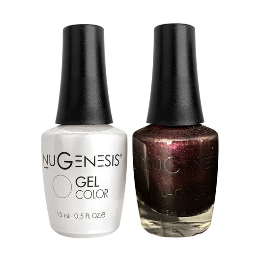 NU 100 Destiny - Nugenesis Gel Polish & Matching Nail Lacquer Duo Set - 0.5oz