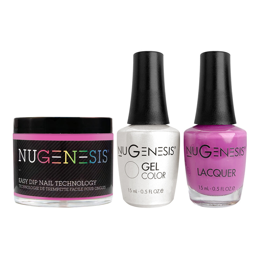 NU 3 in 1 - 10 Pink Y Toe - Dip, Gel & Lacquer Matching
