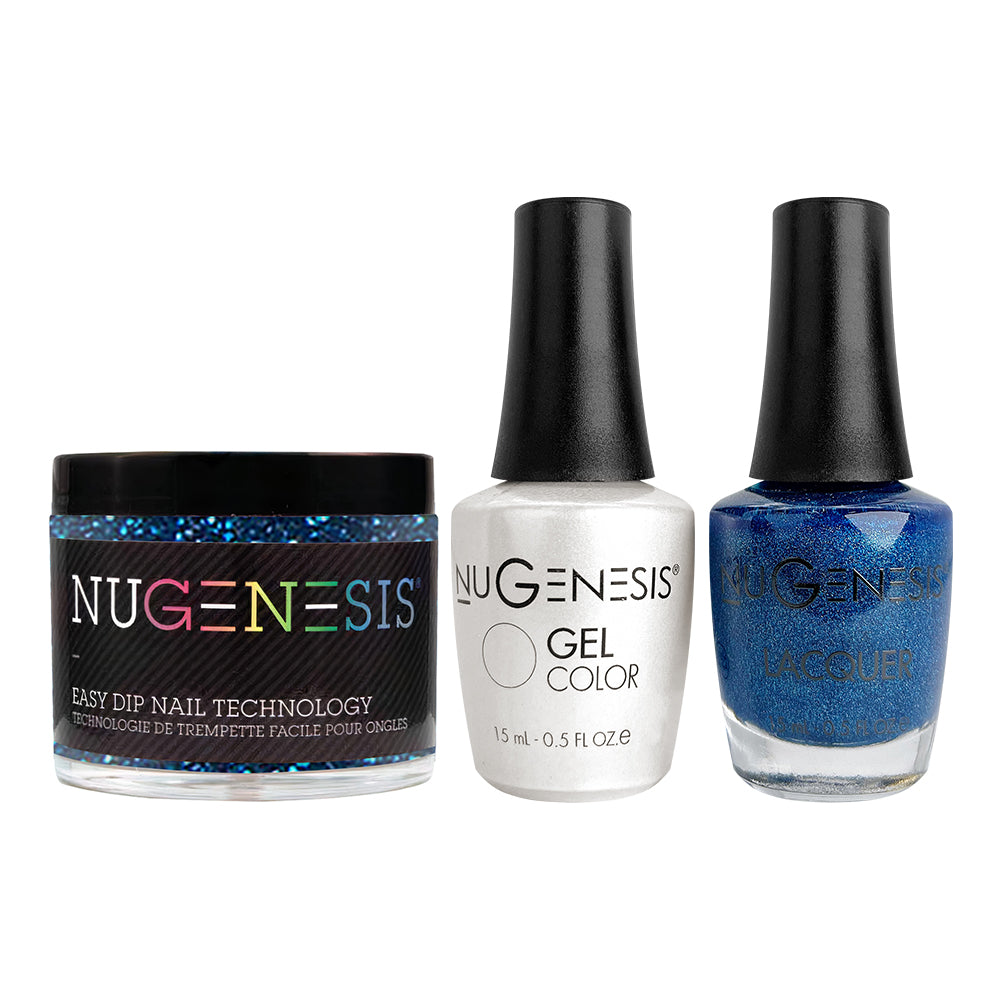 NU 3 in 1 - 11 Blue Suede Shoes - Dip, Gel & Lacquer Matching