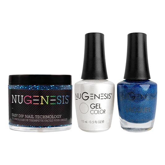 NU 3 in 1 - 11 Blue Suede Shoes - Dip, Gel & Lacquer Matching
