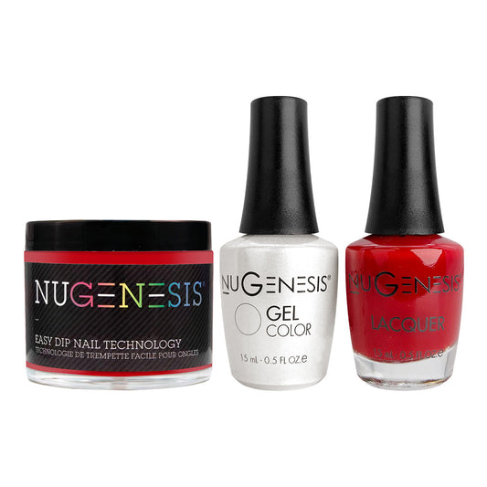 NU 3 in 1 - 13 Five Alarm Red - Dip, Gel & Lacquer Matching