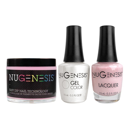 NU 3 in 1 - 20 Tickle Me Pink - Dip, Gel & Lacquer Matching