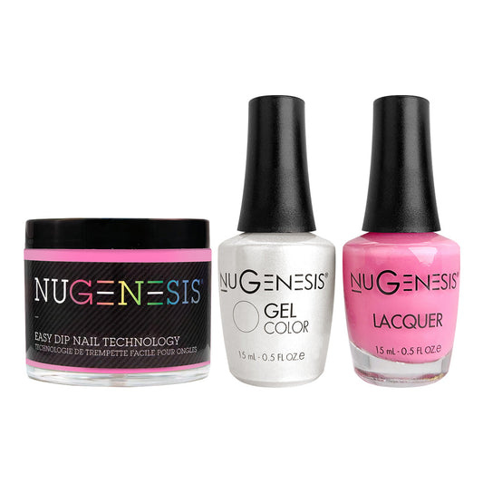 NU 3 in 1 - 33 Knockout Pink - Dip, Gel & Lacquer Matching