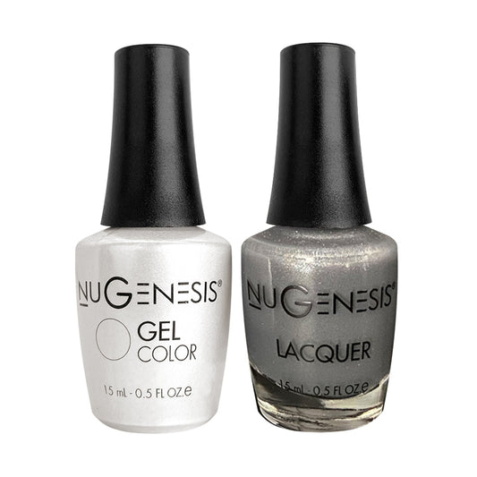 NU 055 Space Cadet - Nugenesis Gel Polish & Matching Nail Lacquer Duo Set - 0.5oz