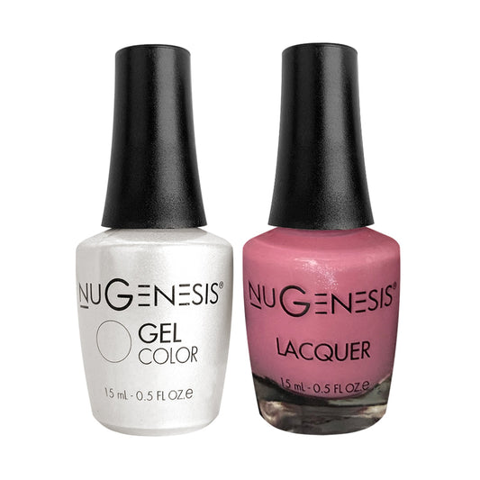 NU 057 Pink-a-palooza - Nugenesis Gel Polish & Matching Nail Lacquer Duo Set - 0.5oz