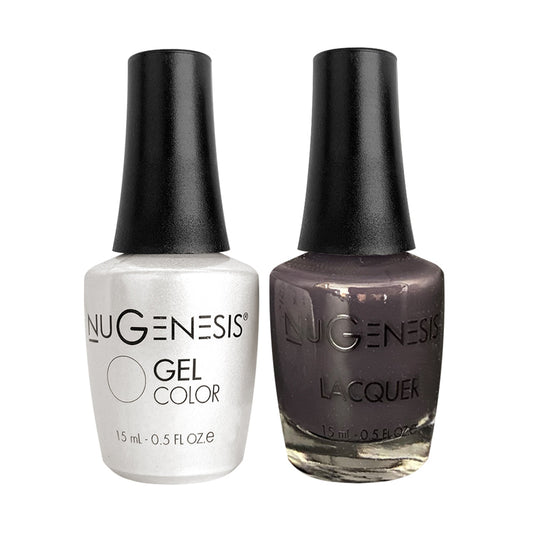 NU 059 Beaver Tail - Nugenesis Gel Polish & Matching Nail Lacquer Duo Set - 0.5oz