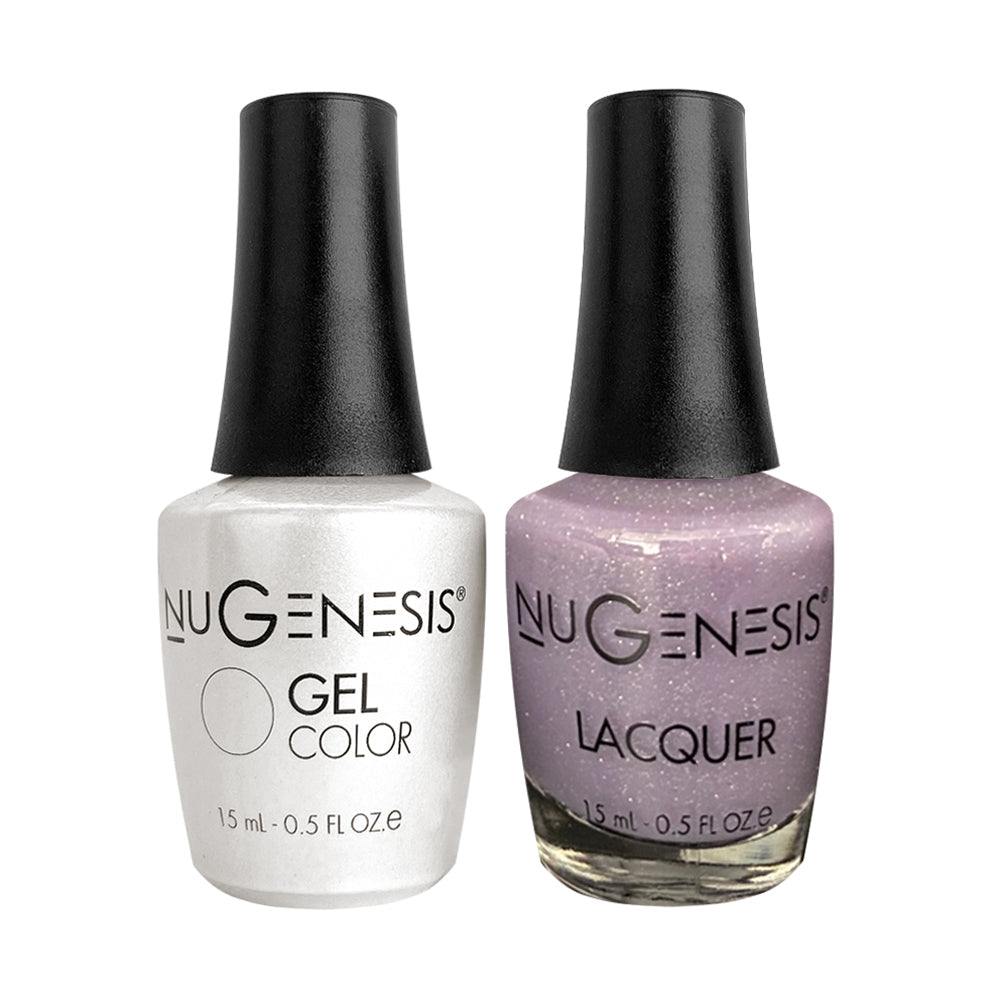 NU 071 Little Lilac - Nugenesis Gel Polish & Matching Nail Lacquer Duo Set - 0.5oz