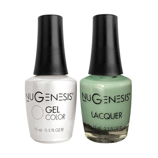 NU 074 Mint Julep - Nugenesis Gel Polish & Matching Nail Lacquer Duo Set - 0.5oz