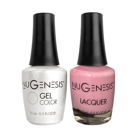 NU 077 Quiet time - Nugenesis Gel Polish & Matching Nail Lacquer Duo Set - 0.5oz