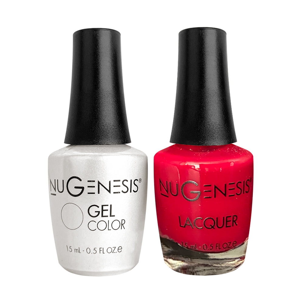 NU 081 Cinnamon Hearts - Nugenesis Gel Polish & Matching Nail Lacquer Duo Set - 0.5oz