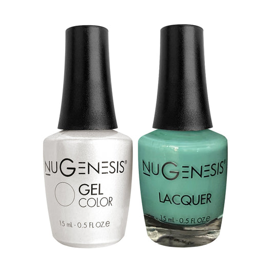 NU 091 Mermaid - Nugenesis Gel Polish & Matching Nail Lacquer Duo Set - 0.5oz