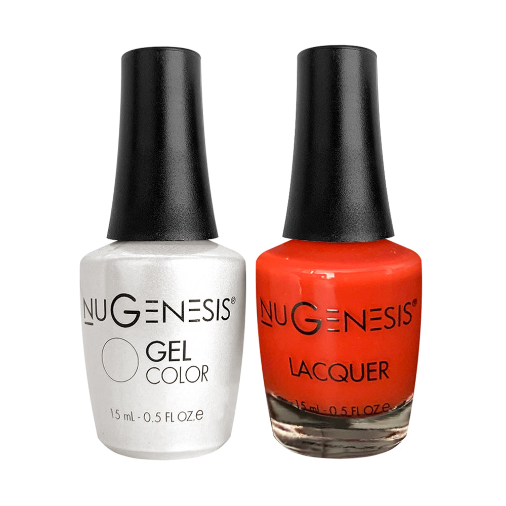 NU 097 Cherry Pie - Nugenesis Gel Polish & Matching Nail Lacquer Duo Set - 0.5oz