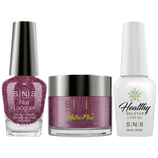 SNS 3 in 1 - NV28 Is it Wine O’Clock? - Dip (1oz), Gel & Lacquer Matching