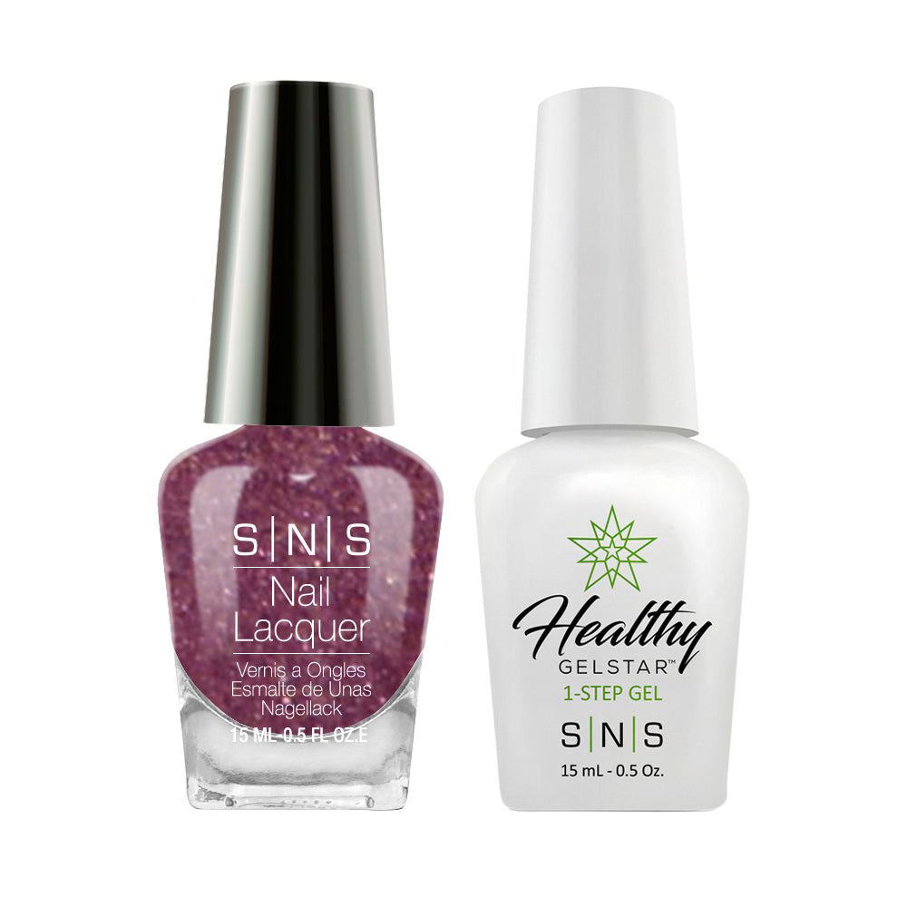 SNS NV28 Is it Wine O’Clock? - SNS Gel Polish & Matching Nail Lacquer Duo Set - 0.5oz