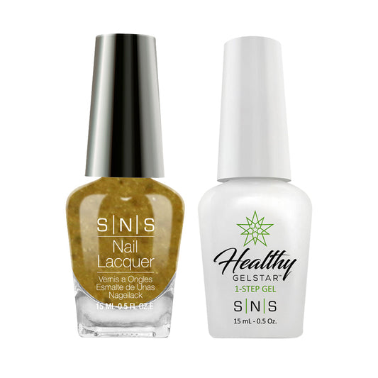 SNS NV33 Olive Grove - SNS Gel Polish & Matching Nail Lacquer Duo Set - 0.5oz