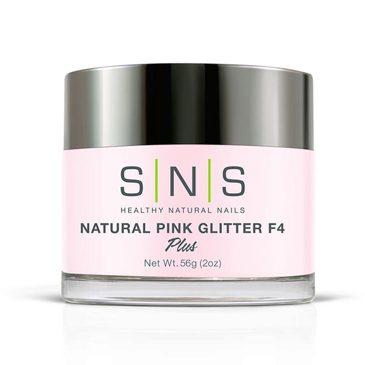 SNS Natural Pink Glitter F4 Dipping Power Pink & White - 2oz