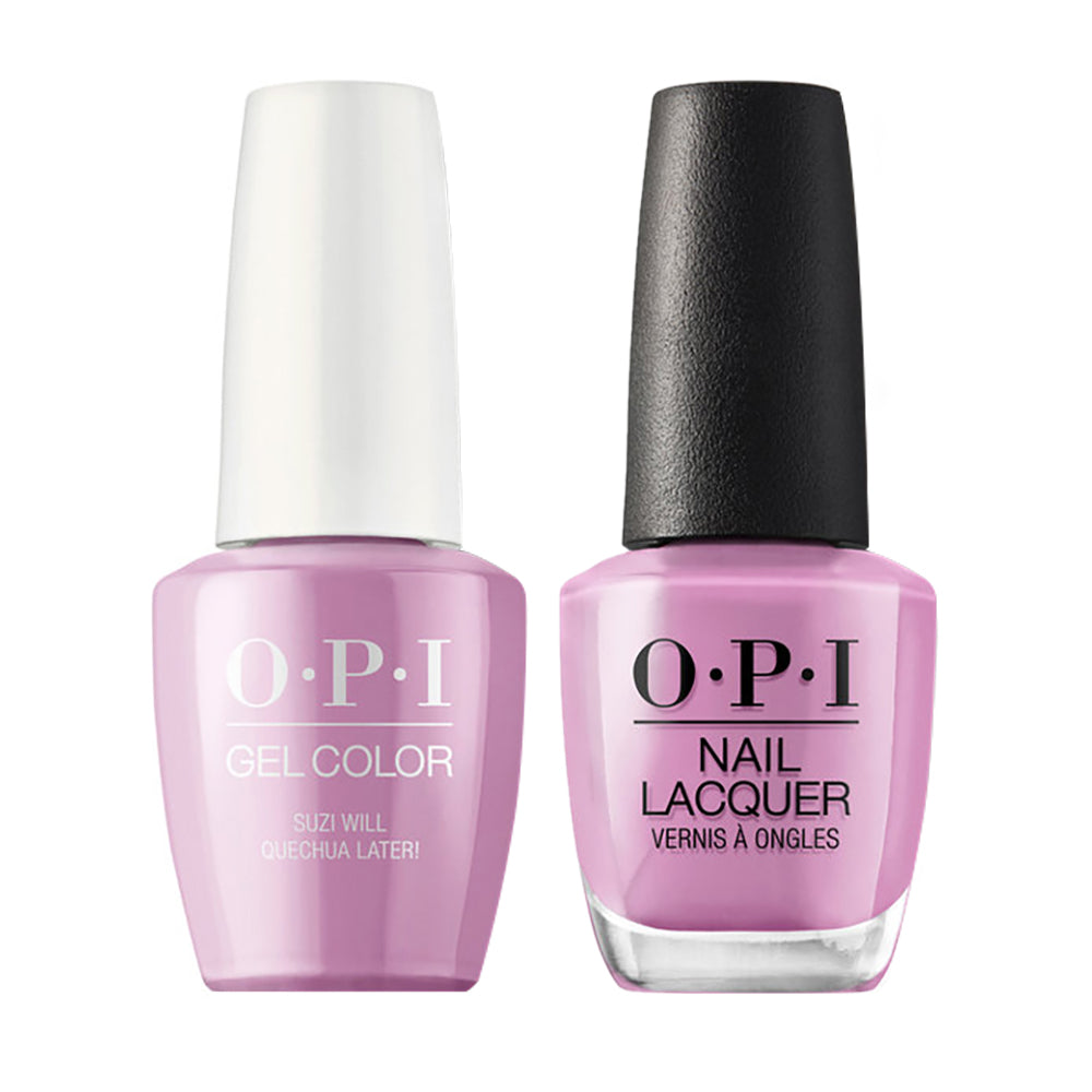 OPI P31 Suzi Will Quechua Later! - Gel Polish & Matching Nail Lacquer Duo Set 0.5oz