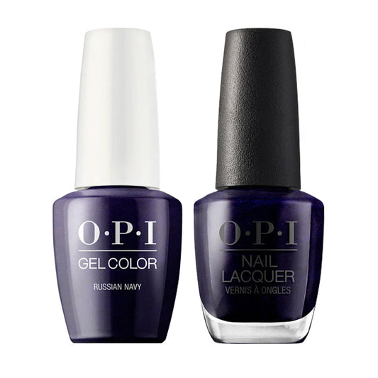 OPI R54 Russian Navy - Gel Polish & Matching Nail Lacquer Duo Set 0.5oz