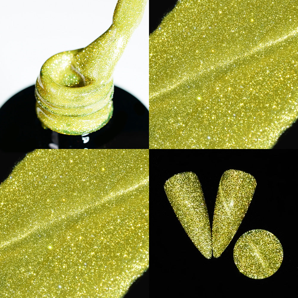  LDS 2 Cyan Shine - Gel Polish 0.5 oz - Reflective Glitter Cat Eyes by LDS sold by DTK Nail Supply