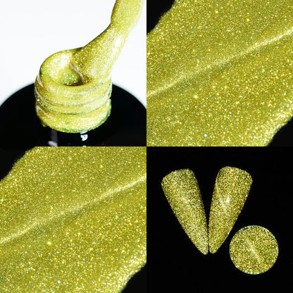  LDS 2 Cyan Shine - Gel Polish 0.5 oz - Reflective Glitter Cat Eyes by LDS sold by DTK Nail Supply